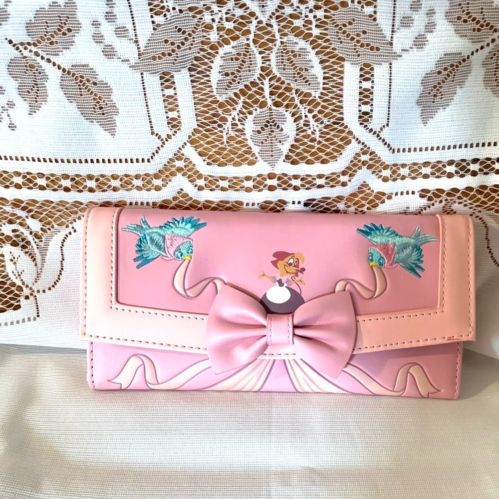 Loungefly Disney Cinderella 70th Anniversary Dress Flap Wallet New